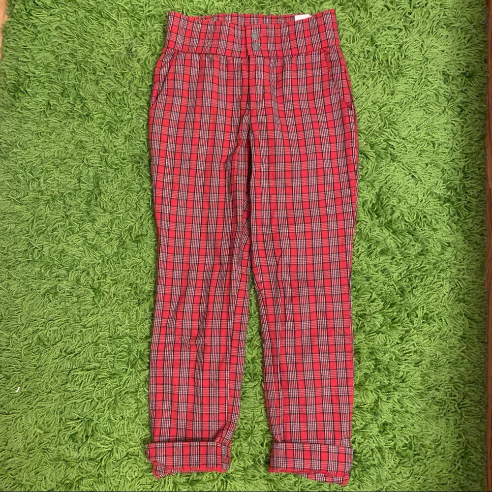hollister plaid pants